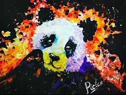 Панда поп арт