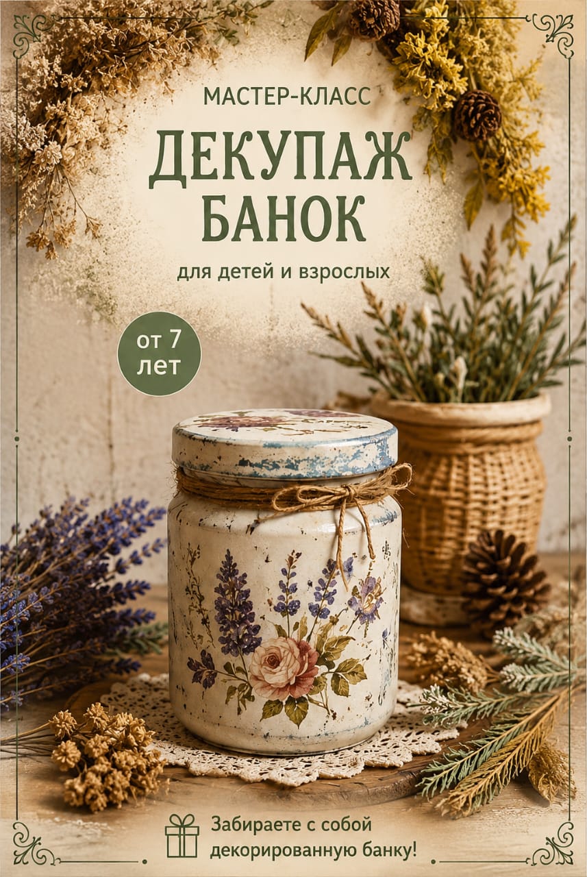 Декупаж банок